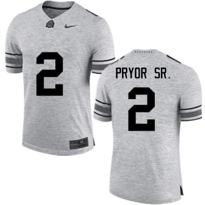 NCAA Ohio State Buckeyes Men's #2 Terrelle Pryor Sr. Gray Nike Football College Jersey QQH1045YK